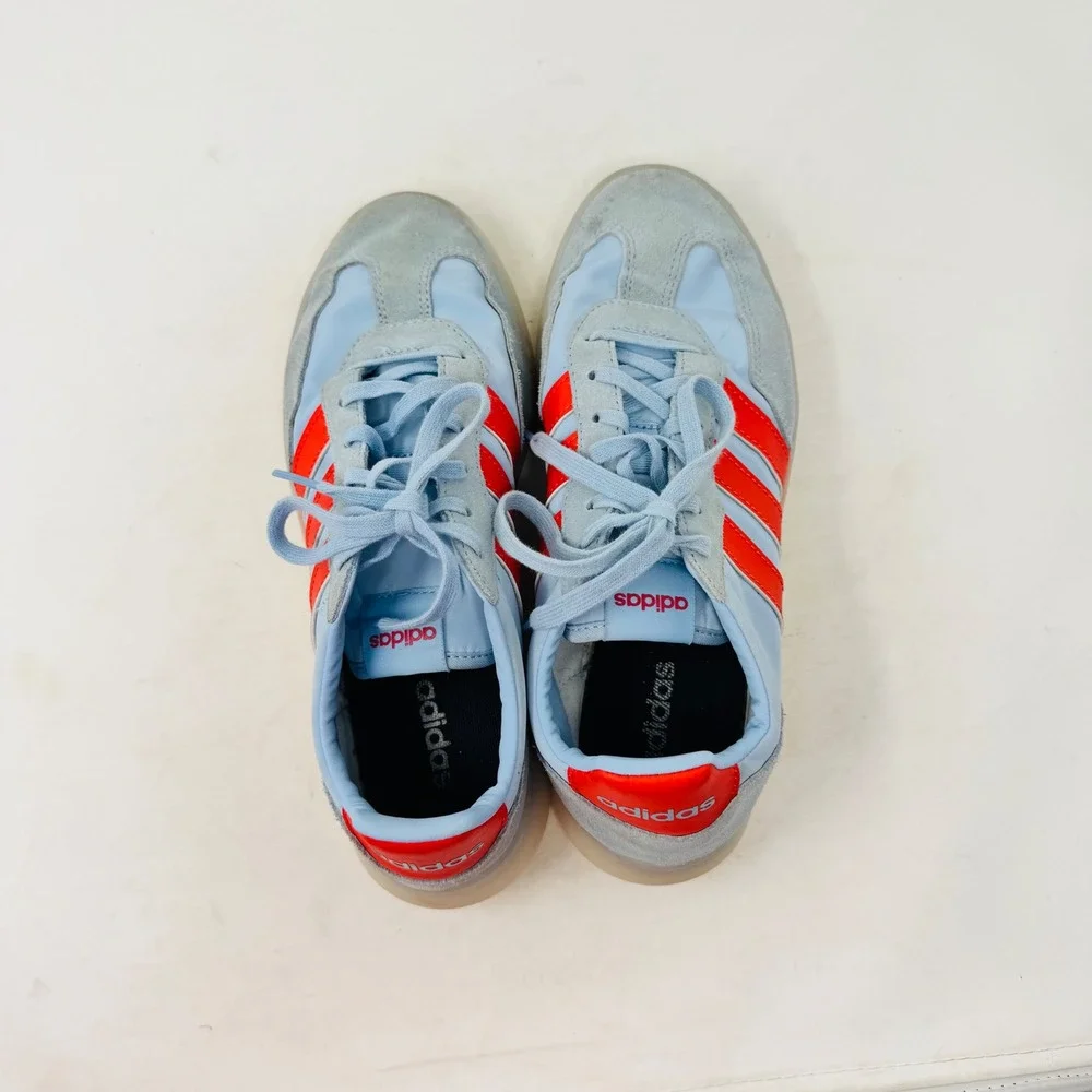 Adidas Gazelle Indoor Sneakers‎ Blue Red 7.5 Retro Sporty Athleisure Coastal